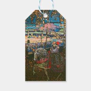 Étiquettes-cadeau Wassily Kandinsky Le Couple à Cheval Art Russe