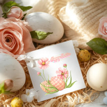 Watercolor Ester Egg Personalized Favor Tags