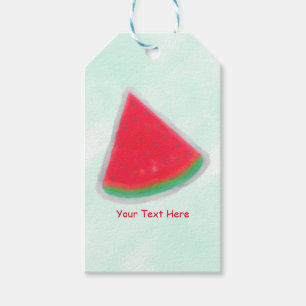 Étiquettes-cadeau Watermelon Aquarelle Anniversaire Fête Personnalis