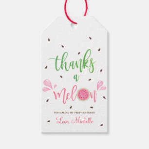 Étiquettes-cadeau Watermelon grâce à un Merci Melon