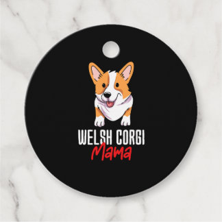 Étiquettes Cadeau Welsh Corgi Mama