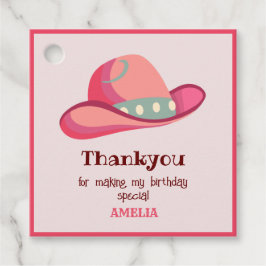 Étiquettes Cadeau Western First Rodeo Wild West Cowgirl 1er annivers