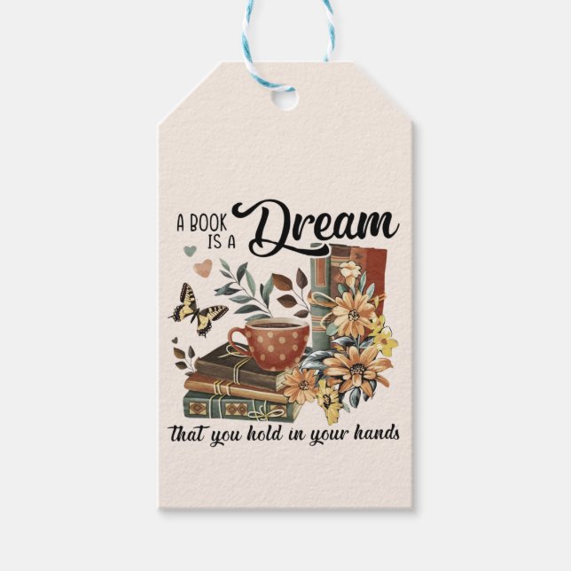 Étiquettes-cadeau Whimsical Bookish (Devant)