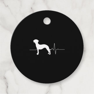 Étiquettes Cadeau Whippet Heartbeat