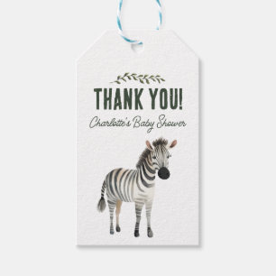 Étiquettes-cadeau Wild One Safari Animaux Baby shower Merci