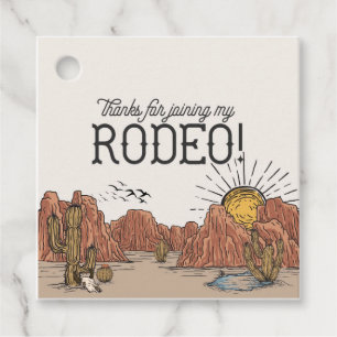 Étiquettes Cadeau Wild West Rodeo Anniversaire Fête Cercle Favoriser