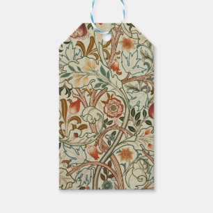 Étiquettes-cadeau William Morris Acanthus Broderie Motif Floral