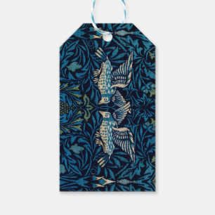 Étiquettes-cadeau William Morris Blue Birds Tapestry Classic