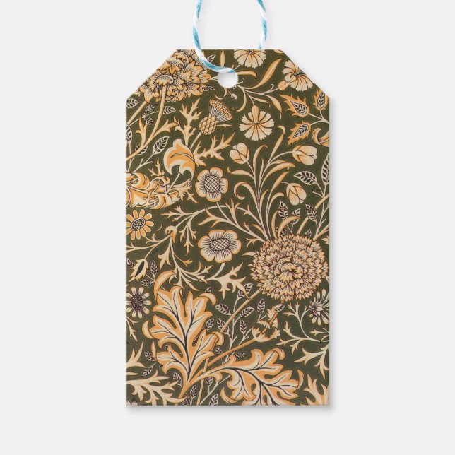 Étiquettes-cadeau William Morris Cherwell Motif de fond d'écran (Devant)