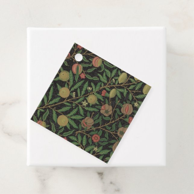 Étiquettes Cadeau William Morris grenade classique fruits (En situation)