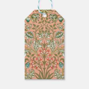 Étiquettes-cadeau William Morris Hyacinth Flower Rose Art