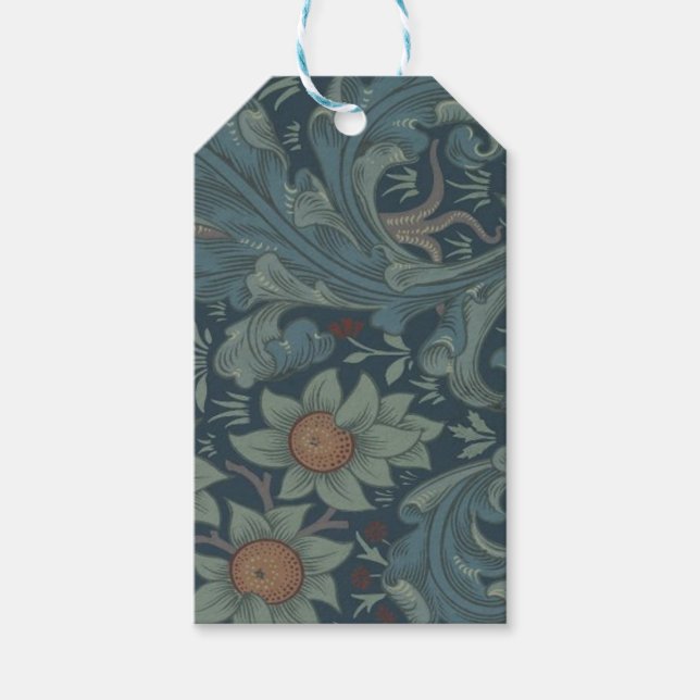 Étiquettes-cadeau William Morris Orchard Art Motif (Devant)