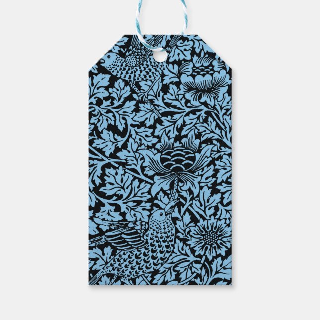 Étiquettes-cadeau William Morris Particularités Florales Anénome d'o (Devant)