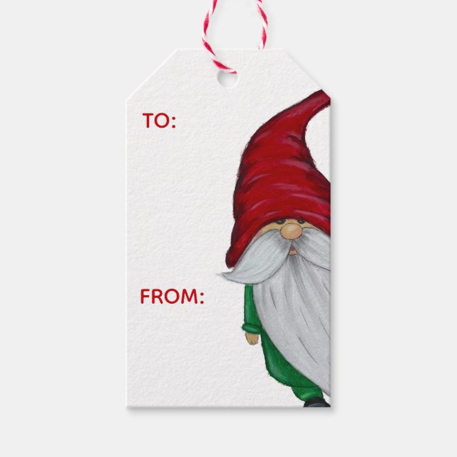 Étiquettes-cadeau Winter Gnome Gift Tag (Devant)
