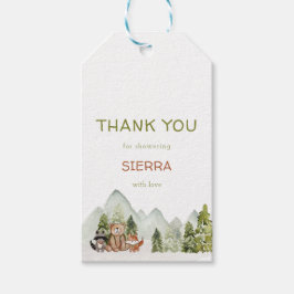 Étiquettes-cadeau Woodland Nature Adventure Baby shower Favoriser le