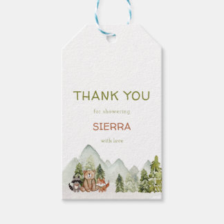 Étiquettes-cadeau Woodland Nature Adventure Baby shower Favoriser le