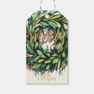 Étiquettes-cadeau Wreath
