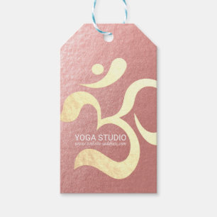 Étiquettes-cadeau Yoga Studio Méditation Instructeur Vie Coach OM