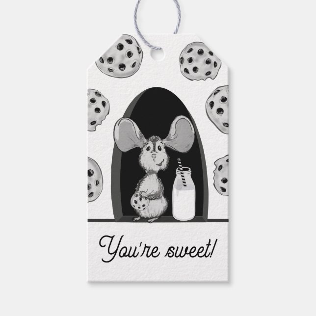 Étiquettes-cadeau You’re Sweet Cookie Mouse Birthday (Devant)