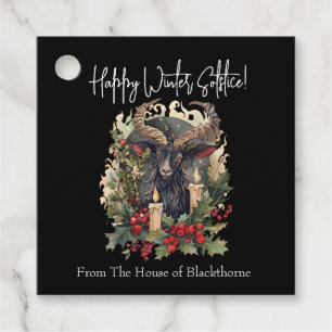 Étiquettes Cadeau Yule de chèvre classique