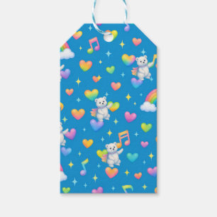 Étiquettes-cadeau Zarah l'ours polaire qui danse Papier cadeau