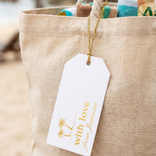 Étiquettes Cadeaux Ajoutez Votre Destination Jamaïque Mariage Bienven