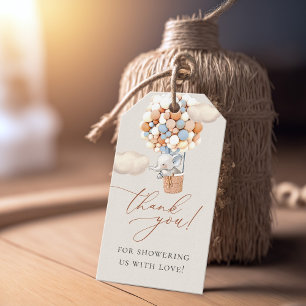 Étiquettes cadeaux Baby shower Elephant