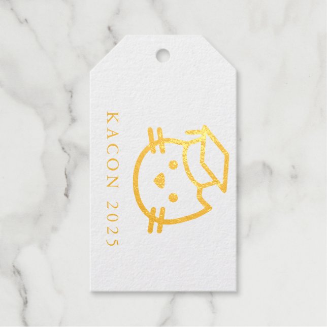 Étiquettes Cadeaux Balise cadeau KA CON Foil (Recto)