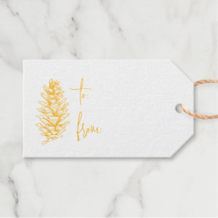 Étiquettes Cadeaux Balise cadeau Pinecone Foil