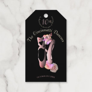 Étiquettes Cadeaux Ballerina Chaussures personnalisées événement en n