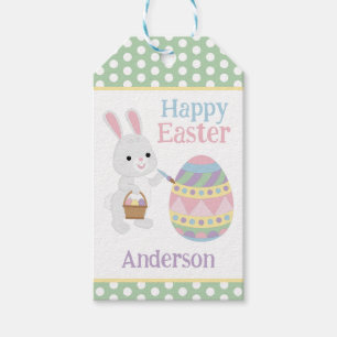 Étiquettes cadeaux Bunny de Pâques