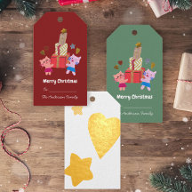 Chats mignons et présente coeur étoilé rouge Noël