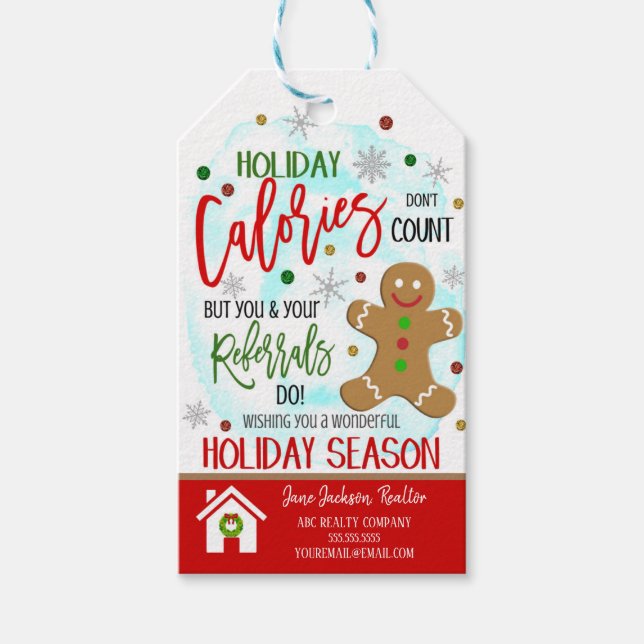 Étiquettes cadeaux Christmas Realtor (Devant)