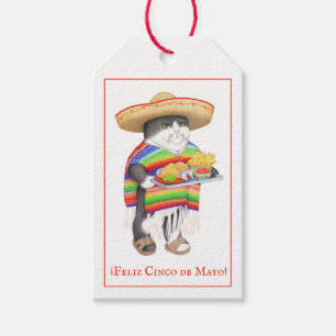 ÉTIQUETTES CADEAUX CINCO DE MAYO WENDELITO CAT