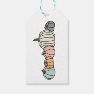 Étiquettes Cadeaux Citrouille Pastel
