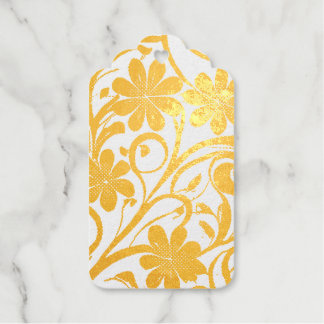 Étiquettes Cadeaux Conception de design floral personnalisé