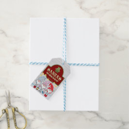 Étiquettes cadeaux de l'atelier père Noël