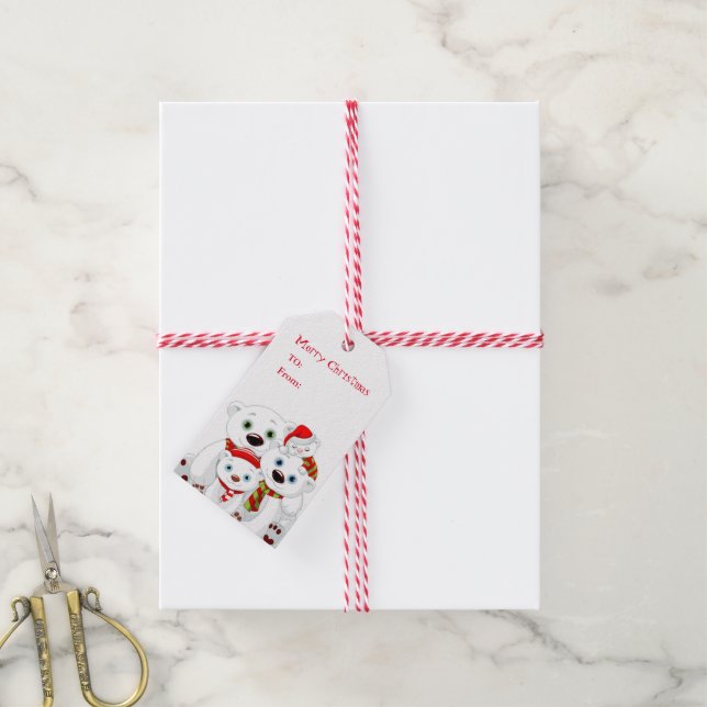 Étiquettes cadeaux de Noël (Avec de la ficelle)