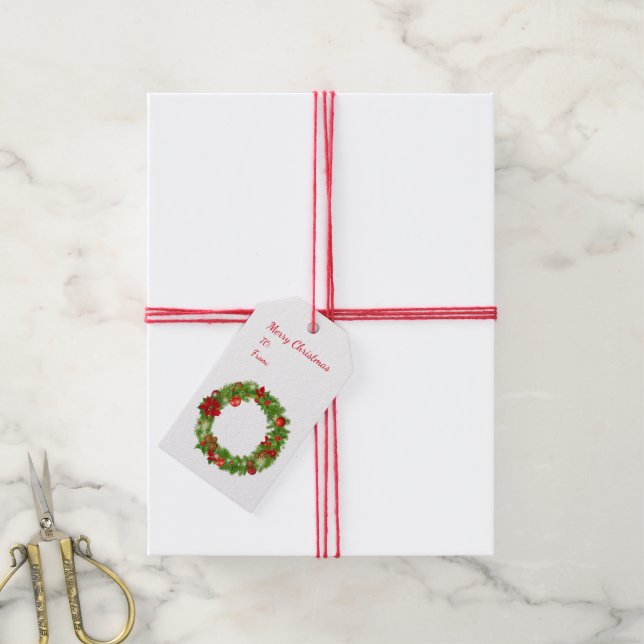 Étiquettes cadeaux de Noël (Avec de la ficelle)