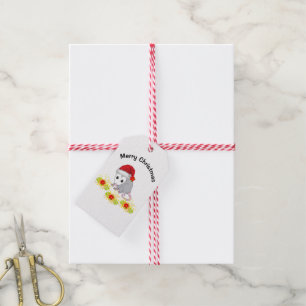 Étiquettes cadeaux de Noël Possum