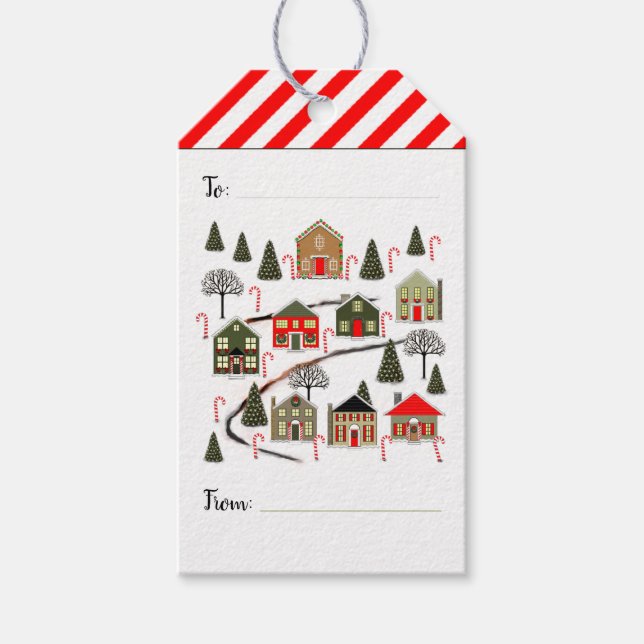 Étiquettes cadeaux de vacances Realtor (Devant)
