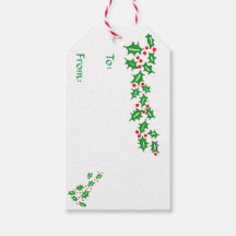 Étiquettes cadeaux Deck the Halls
