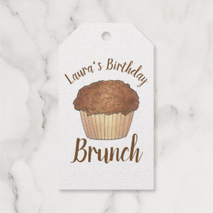 Étiquettes Cadeaux Dimanche Petit-déjeuner Brunch Streusel Crumb Muff