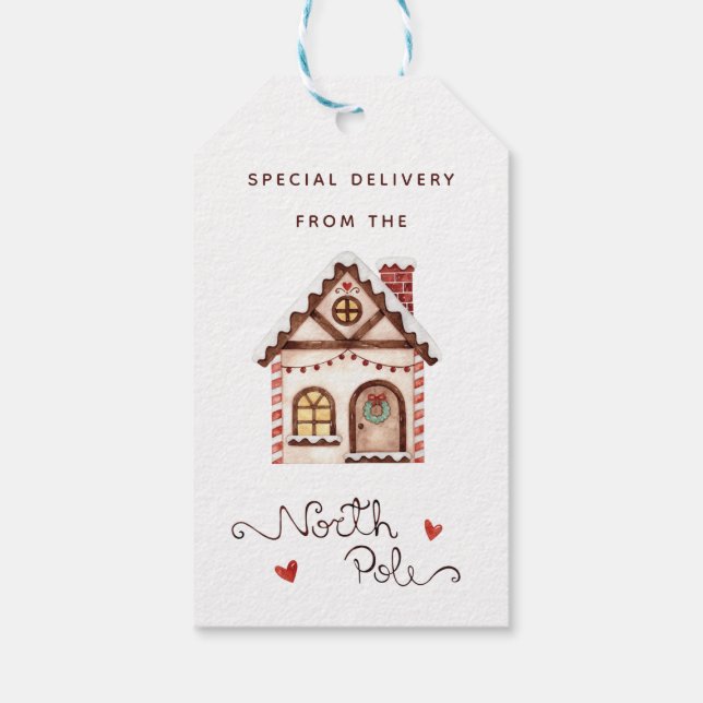 Étiquettes cadeaux du pôle Nord (Dos)