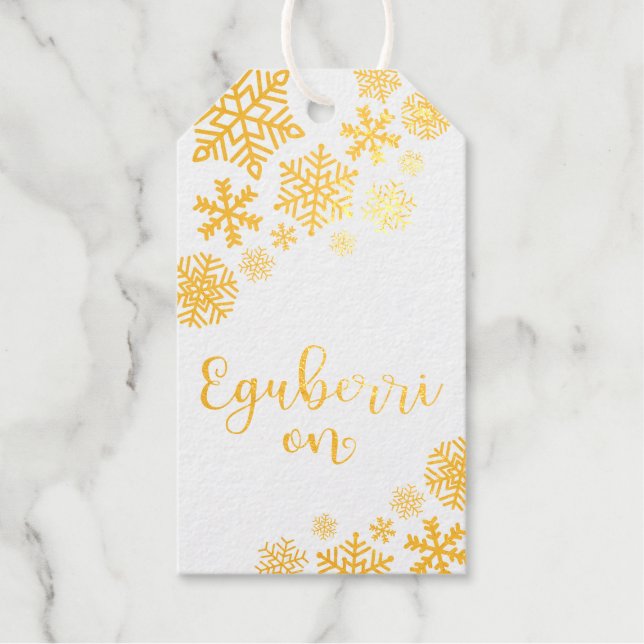 Étiquettes Cadeaux Eguberri Joyeux Noël Basque (Recto)