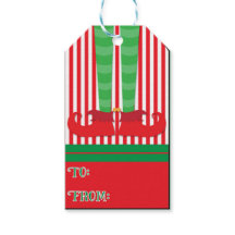 Étiquettes Cadeaux Elf Holiday