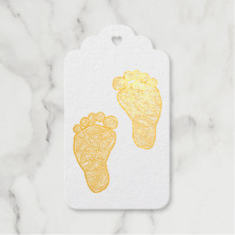 Étiquettes Cadeaux Empreintes bébé