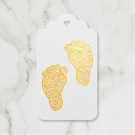 Étiquettes Cadeaux Empreintes bébé