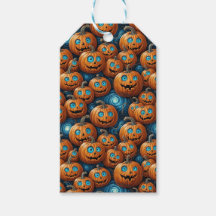 Étiquettes Cadeaux Halloween Citrouille