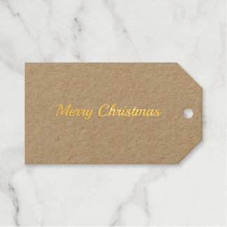 Étiquettes Cadeaux joyeux noël simple feuille cadeau minimum